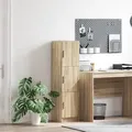 Produktbild: vidaXL Sonoma Eichen-Sideboard Sonoma Eiche Spanplatte, Sonoma Eichenfurnier