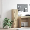Produktbild: Highboard Sonoma-Eiche schmal hoch Wohnzimmer 31,5x32x122,5 cm