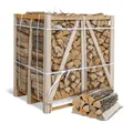 Produktbild: Eichenholz 25 cm - 1 RM (500 kg) Brennholz Eiche auf Palette - Kammergetrocknetes Kaminholz - Hartholz mit hohem Heizwert ≥ 4,2 kWh/kg - Ofenfertiges Feuerholz