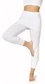 Produktbild: Bellivalini Yoga-Hose mit Rock 3/4 Trainingshose Yogahose Damen leichte Jogginghose aus Viskose BLV50-276 (Weiß, XS)
