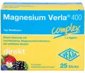 Produktbild: Magnesium Verla 400 Complex Direk-Granulat mit fruchtigem Waldbeerengeschmack, 25 St. Sticks