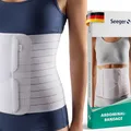 Produktbild: Seeger Bauchgurt – Abdominalbandage zur Stabilisierung von Bauch & Rumpf, Unterstützung nach OP & Geburt, Thorax-Abdominal-Stützgurt, medizinische Qualität, Made in Germany (Gr.5, 26 cm)