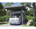 Produktbild: Einzelcarport SKAN HOLZ Friesland Caravan inkl. Aluminium-Dachplatten und H-Pfos