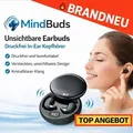 Produktbild: MindBudsTM Kopfhörer - Unsichtbare Bluetooth Earbuds In-Ear Ohrhörer ohne Druck: Schwarz - Schwarz