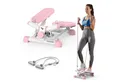 Produktbild: MERACH Mini-Stepper 2-in-1 Mini Stepper für Zuhause, Drehstepper und Sidestepper (mit LCD-Monitor, Power Ropes, Belastbarkeit bis 150 kg, für Bein/Arm/Butt Training, Anfänger & Fortgeschrittene), Fitnessübungen für das Heimbüro, Hometrainer Widerstand