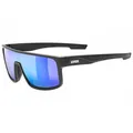 Produktbild: Uvex LGL 51 Sport / Freizeit Brille matt schwarz/mirror grün Unisex