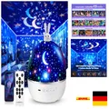 Produktbild: Sternenprojektor Nachtlicht Kinder mit Bluetooth Musik und Timer 360° drehbar