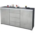 Produktbild: Vladon Sideboard, Hellgrau, Holzwerkstoff, 138.5x75.5x35 cm, Wohnzimmer, Kommoden & Sideboards, Sideboards