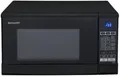 Produktbild: Sharp R-270BK Solo-Mikrowelle, 20 L, 800 W, 10 Leistungsstufen, 8 AutoCook-Programme, Timer bis 99 Min., Glasdrehteller (25,5 cm), Schwarz