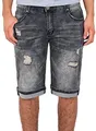 Produktbild: ESRA Herren Jeans Shorts Basic Jeans-Shorts Kurze Hose Bermuda A415