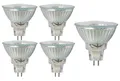 Produktbild: TRANGO LED-Leuchtmittel, 5er Set MR16030 LED Leuchtmittel mit MR16 Fassung zum Austausch von herkömmlichen Halogen Leuchtmittel MR16 I GU5.3 I G4 12 Volt 3000K warmweiß, 5 St., Glühlampe, Reflektor Lampe, LED Birnen