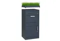 Produktbild: osoltus Standbriefkasten Paketbox XL Briefkasten Standbriefkasten mit Pflanzdach 117x50cm