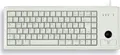 Produktbild: Cherry G84-4400 TRACKBALL Kabelgebundene Tastatur, PS2, Hell Grau (QWERTZ - DE), Volle Größe (100%), Kabelgebunden, PS/2, QWERTZ, Grau