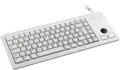 Produktbild: CHERRY Compact-Keyboard G84-4400 PS2 Tastatur Deutsch, QWERTZ Grau Integrierter Trackball, Maustasten, 19