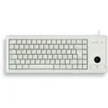 Produktbild: Cherry Compact-Keyboard G84-4400 Tastatur inkl. Trackball (hellgrau, Deutsch)