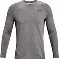 Produktbild: Under Armour CG Armour Fitted Crew, langärmliges atmungsaktives Funktionsshirt, schnelltrocknendes Langarmshirt Herren, Charcoal Light Heather / Black , S
