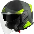 Produktbild: Bogotto Motorradhelm H586 City-B Jethelm, integriertes Sonnenvisier gelb L