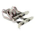 Produktbild: Delock PCI Express Karte 4 x Seriell Silber