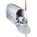 Produktbild: Relaxdays Zeitungsbox US Mailbox 10020770-0, mit Seitendeckel, aus Aluminium, silber