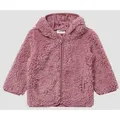 Produktbild: s.Oliver Funktionsjacke Outdoor-Jacke Unisex Jacke aus Teddyplüsch mit gemustertem Jersey-Futter rosa 68 EU