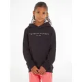 Produktbild: Tommy Hilfiger Kapuzensweatshirt ESSENTIAL HOODIE Kinder Kids Junior MiniMe,für Jungen und Mädchen schwarz 104 (4J)