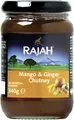 Produktbild: Rajah Mango & Ingwer Chutney – scharf, würzig – Ideal zum Würzen von Fleisch, Fisch, Käse oder als Dip – 2 x 340 g