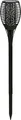 Produktbild: Dehner Solarleuchte Flammenfackel Jumbo, Lichtfarbe warmweiß, Ø 12 cm, Höhe 75 cm, Kunststoff, schwarz