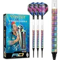 Produktbild: Red-Dragon Dartpfeile Snakebite Rainbow, mit Kunststoffspitze, 18g, 3 Stück