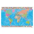 Produktbild: Gataric Schreibtischunterlage, Schreibunterlage aus PVC, Weltkarte, 60 x 40 cm