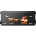 Produktbild: 24V 100Ah LiFePO4 Batterie mit Bluetooth PV Stromspeicher für Wohnmobile Notstromversorgung - Schwarz