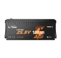 Produktbild: LiTime 24V 100Ah LiFePO4 Batterie mit Bluetooth und BMS 2560Wh Solarakkus (24 V), PV Stromspeicher für Wohnmobile/Notstromversorgung/Gartenarbeit