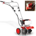 Produktbild: Gartenfräse Motorhacke Benzin 25 cm Arbeitsbreite Kultivator Garten ID 6246