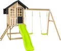 Produktbild: Zwerkules Holli 3 Kinder Stelzenhaus mit Rutsche und Schaukel Holz