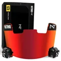 Produktbild: NeuerWall Nxtrnd VZR1 Tinted Football Visor, Professional Football Helmet Visor, Shield Fits Youth Football Helmets & Adult Football Helmets, Includes Visor Clips, Decal Pack, & Cleaning Cloth (Red)