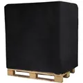 Produktbild: Palettenhusse für Europaletten und Gitterboxen, Abdeckplane, wasserdicht, L 130 x B 90 x H 130cm - Schwarz