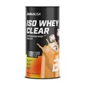 Produktbild: BioTechUSA Iso Whey Clear | Molkenproteinisolat-Getränkepulver | 21 g Protein pro Portion | Laktose-, zucker- und glutenfrei, 400 g, Pfirsich Eistee