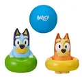 Produktbild: Bluey Badespielzeug: Bluey und Bingo Mit Wasserspritzfunktion und Ball - Offizieller Sammelartikel