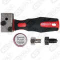 Produktbild: KS Tools FLAREFIXeco 4, 75 mm Universal Bremsleitungs Bördelgerät Satz  4 tlg