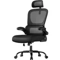 Produktbild: Songmics Bürodrehstuhl Ergonomisch 135 cm Schwarz