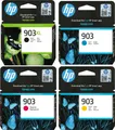 Produktbild: HP 903 Schwarz XL, Cyan, Magenta & Gelb 4 Set Bundle Druckerpatrone