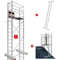 Produktbild: ALTEC Aluminium Fahrgerüst AluCombine® 3.0, Alu Fahrgerüst mit 2 Bockrollen & Wandanker, maximale Arbeitshöhe 7 Meter 500 cm