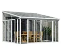 Produktbild: Palram - Canopia Aluminium Kaltwintergarten Sanremo Weiß 382x425x310 cm