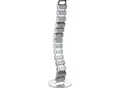 Produktbild: LogiLink KAB0065 Flexibler Kabelkanal für den Schreibtisch, 800 x 68 mm (18 Gelenke), Silber