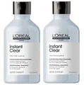 Produktbild: 2er Instant Clear Shampoo Loreal Professionnel Serie Expert für normales bis fettiges Haar 300 ml