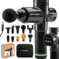 Produktbild: Massagepistole MalTec Gun Massage für Körper Rücken Nacken Schulter mit 10 Aufsätze LCD 2500mAh - Schwarz