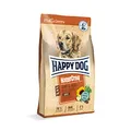 Produktbild: Happy Dog 60519 – NaturCroq Rind & Reis – Trockenfutter mit heimischen Kräutern für ausgewachsene Hunde – 4 kg Inhalt