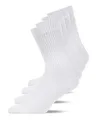 Produktbild: Snocks Herren & Damen Tennissocken (4x Paar) Lange Haltbarkeit Dank Bester Qualität, 01 Weiß (4x Paar), 35 - 38