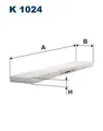 Produktbild: FILTRON K 1024 Filter, Innenraumluft
