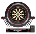 Produktbild: Winmau Dartscheibe, (Dartboard Set, Blade 6 Dartboard Set von WINMAU), Hochkontrastive Spielfläche