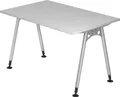 Produktbild: HAMMERBACHER Schreibtisch Schreibtisch A-Fuß 120x80cm Grau